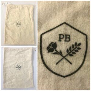 2 Poppy Barley Shoe Purse Soft Fabric Dust Bags Shoe Purse  - 12 x 16